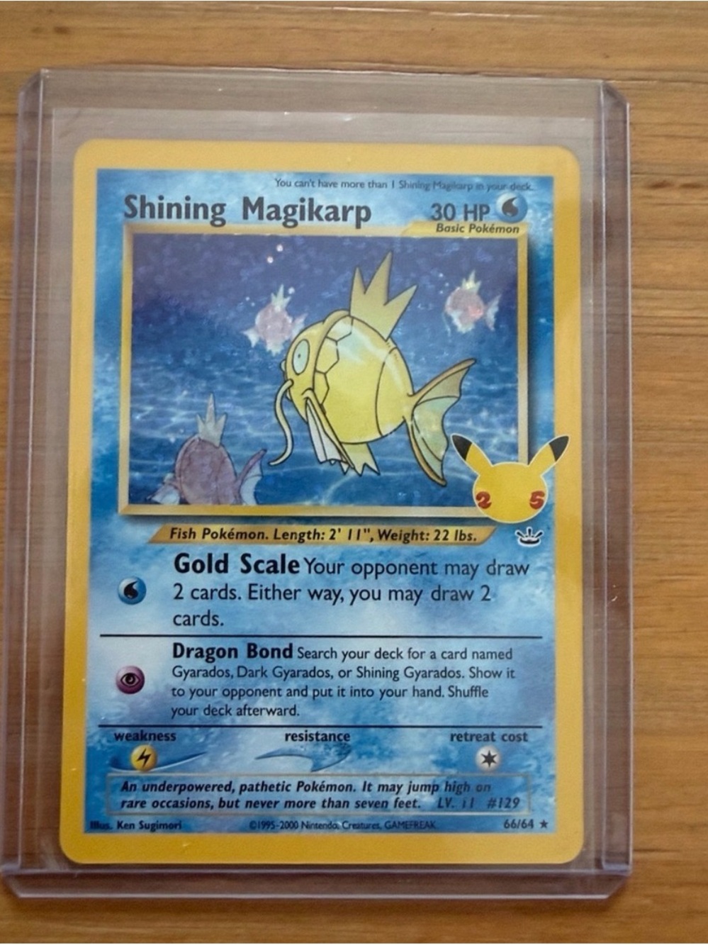 Shining Magikarp Celebrations Card